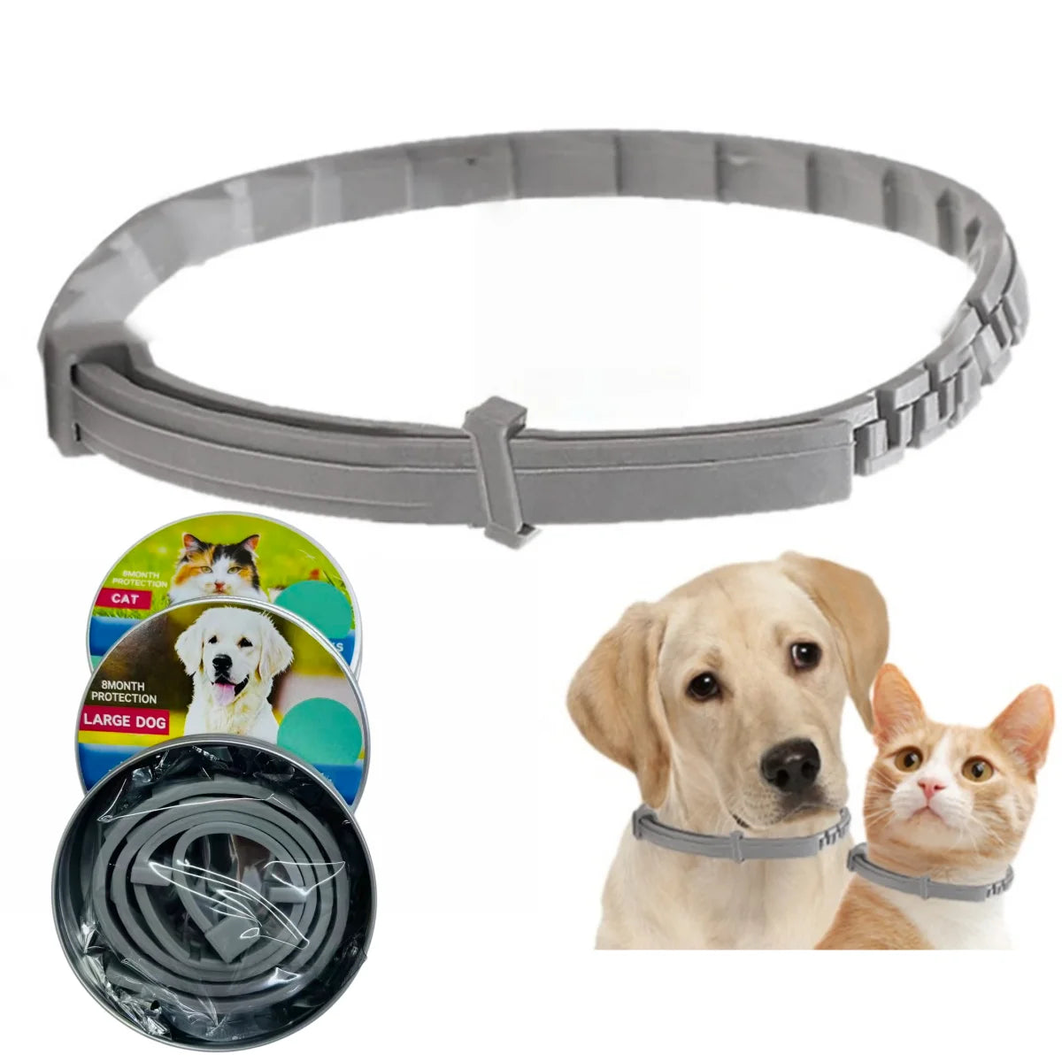 Adjustable Pet Collar for Dogs Cats,Soft Comfort Protective Neck Ring,Durable Outdoor Pet Supplies for Small Medium Large Pets