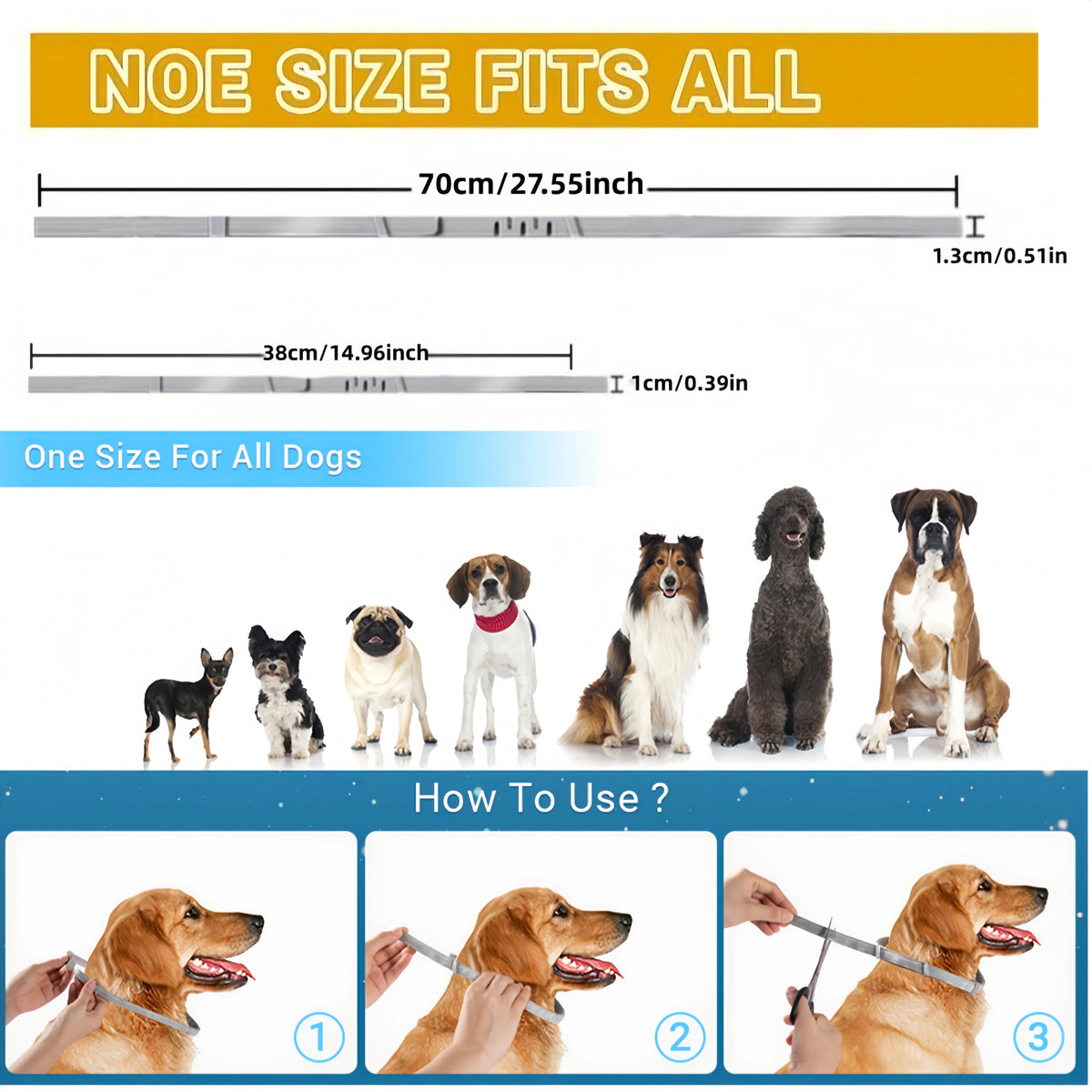 Adjustable Pet Collar for Dogs Cats,Soft Comfort Protective Neck Ring,Durable Outdoor Pet Supplies for Small Medium Large Pets